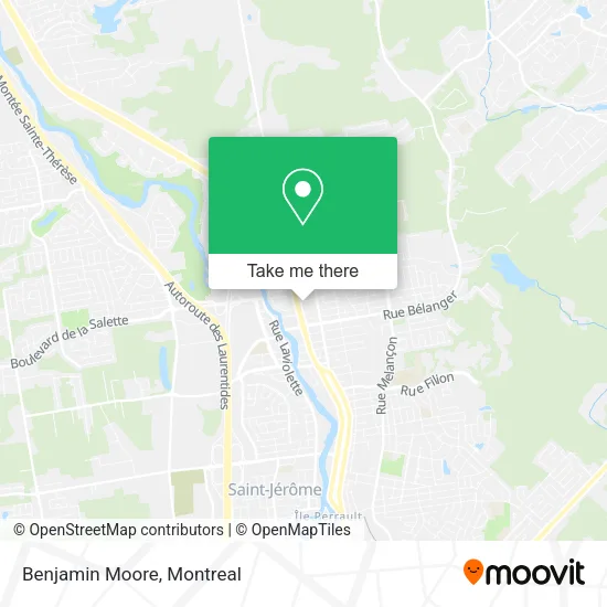 Benjamin Moore map