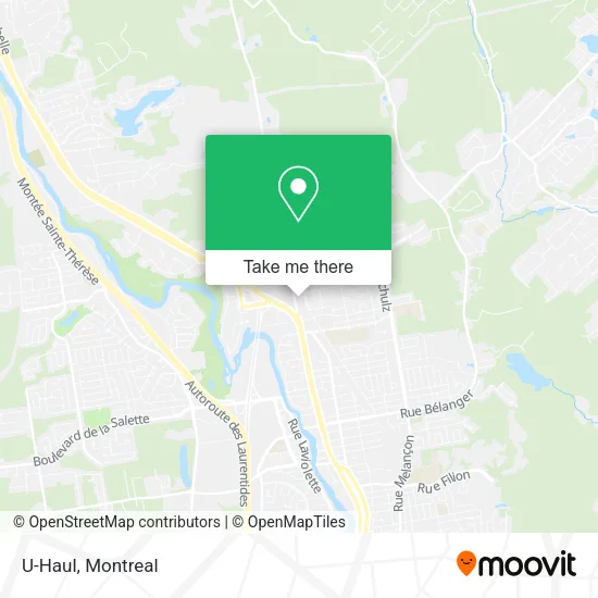 U-Haul map