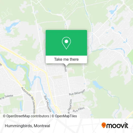 Hummingbirds map