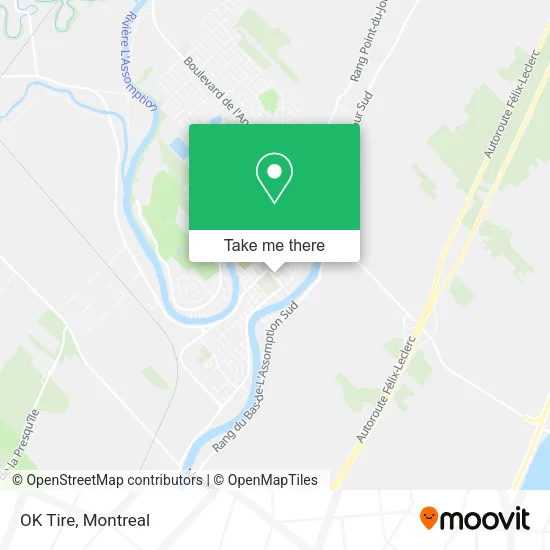 OK Tire map