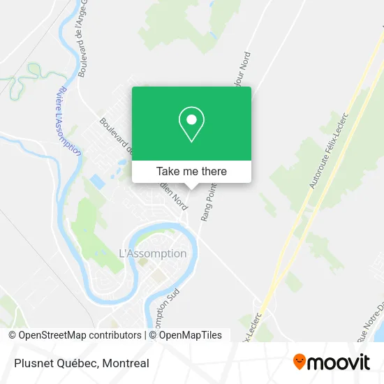 Plusnet Québec map