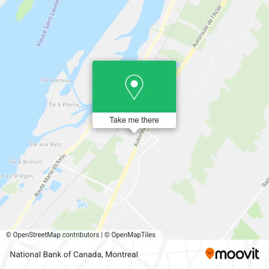 National Bank of Canada map