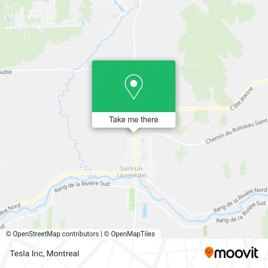 Tesla Inc map