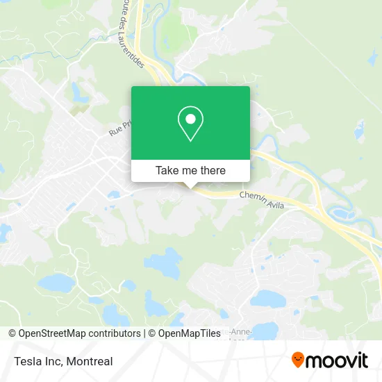Tesla Inc map