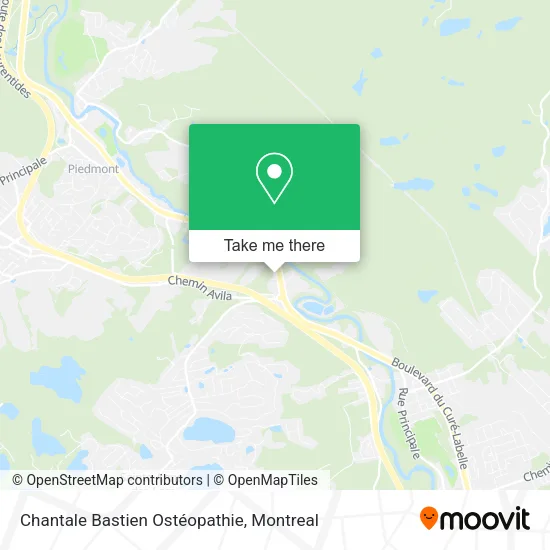 Chantale Bastien Ostéopathie map