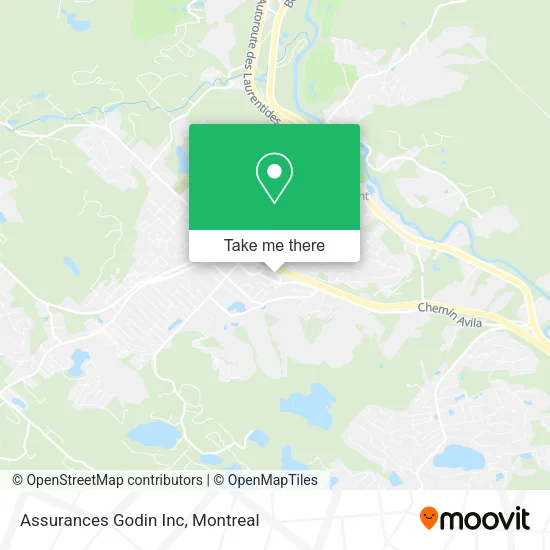Assurances Godin Inc map