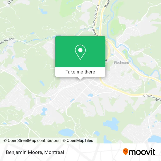 Benjamin Moore map
