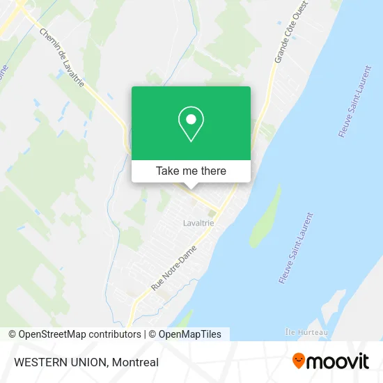 WESTERN UNION map