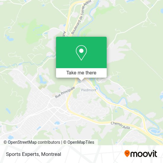 Sports Experts map
