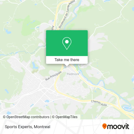 Sports Experts map
