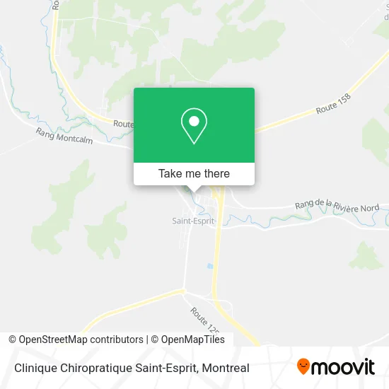 Clinique Chiropratique Saint-Esprit map