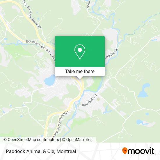 Paddock Animal & Cie map
