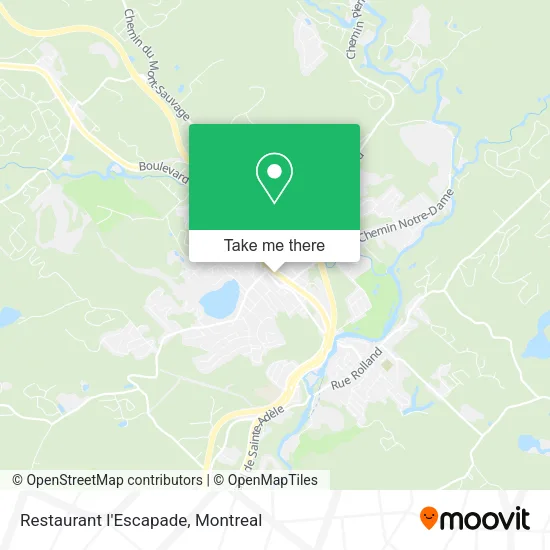 Restaurant l'Escapade map