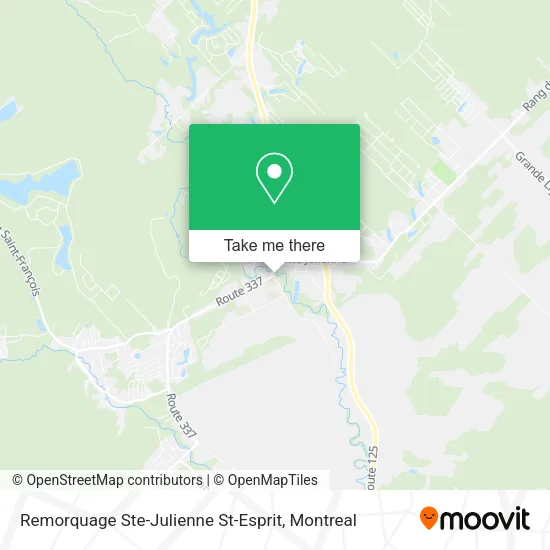 Remorquage Ste-Julienne St-Esprit map