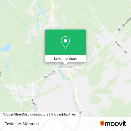 Tesla Inc map