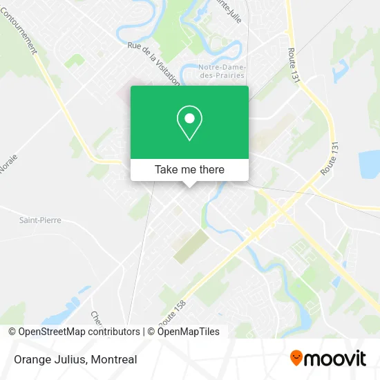 Orange Julius map