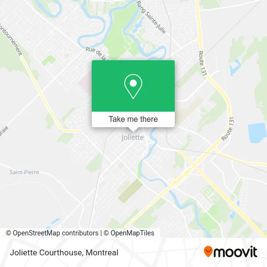 Joliette Courthouse map