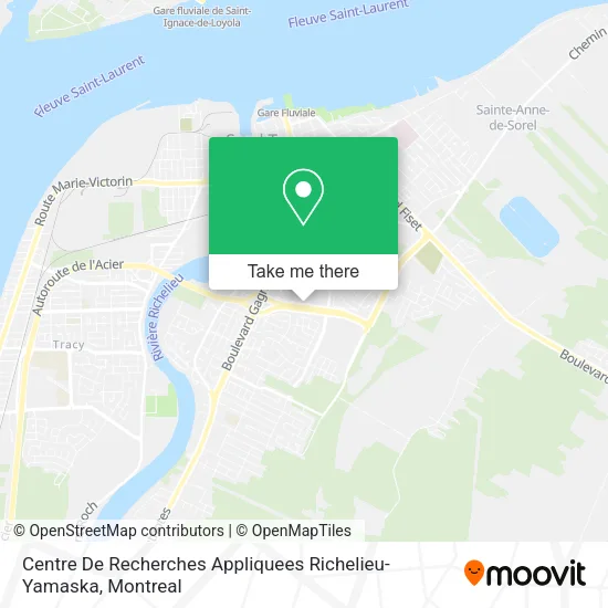 Centre De Recherches Appliquees Richelieu-Yamaska map