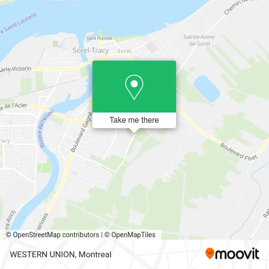 WESTERN UNION map