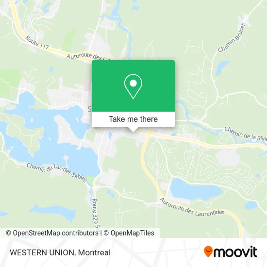 WESTERN UNION map