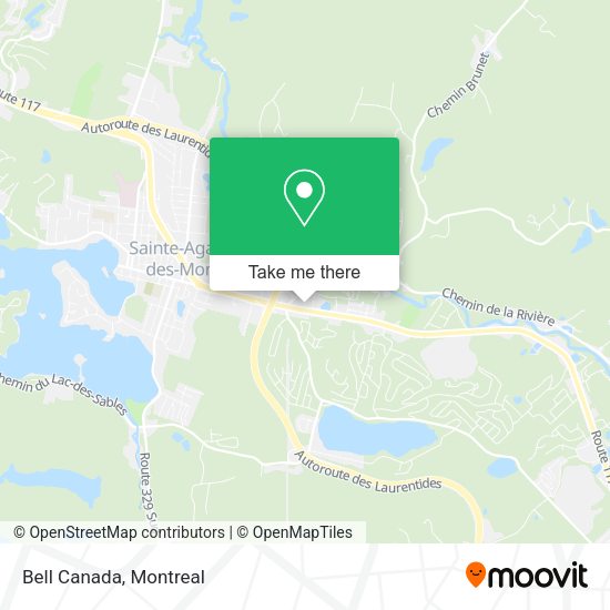 Bell Canada map