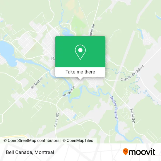 Bell Canada map