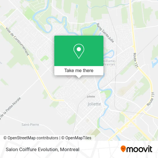 Salon Coiffure Evolution map