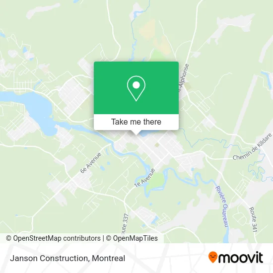 Janson Construction map