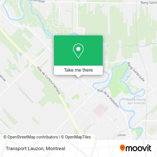 Transport Lauzon map