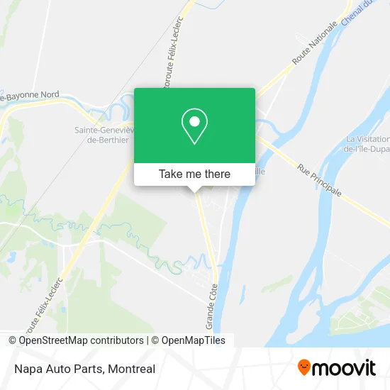 Napa Auto Parts map