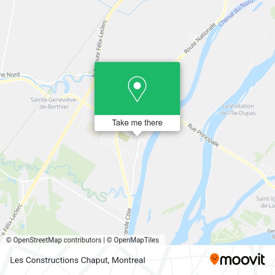 Les Constructions Chaput map
