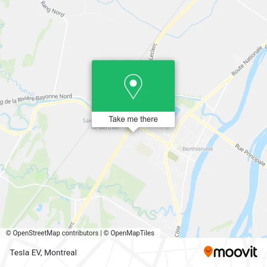 Tesla EV map