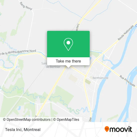 Tesla Inc map