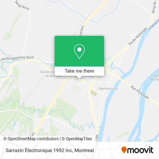Sarrazin Électronique 1992 Inc map