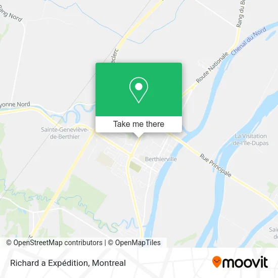 Richard a Expédition map