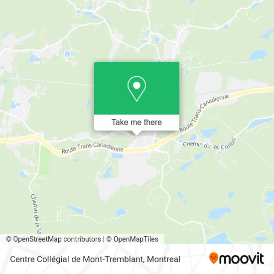Centre Collégial de Mont-Tremblant map