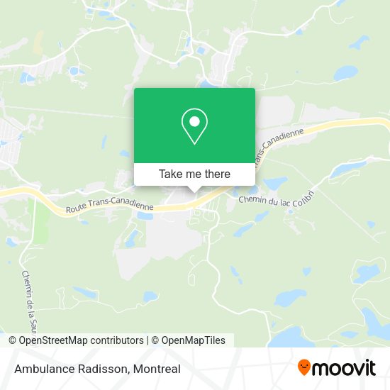 Ambulance Radisson map