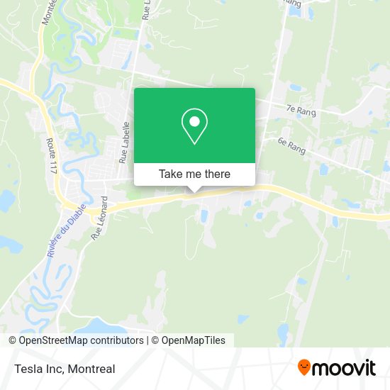 Tesla Inc map