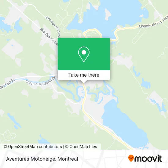 Aventures Motoneige map