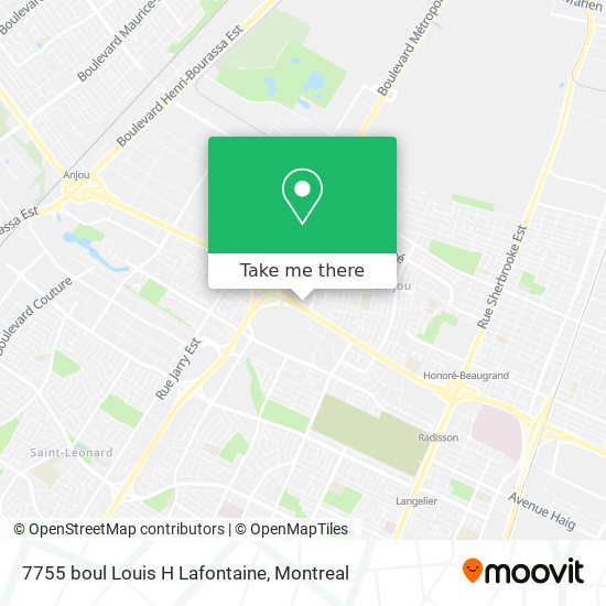 7755 boul Louis H Lafontaine map