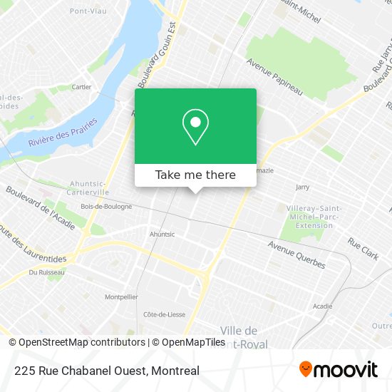 225 Rue Chabanel Ouest map