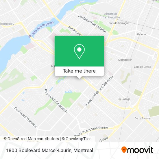1800 Boulevard Marcel-Laurin map