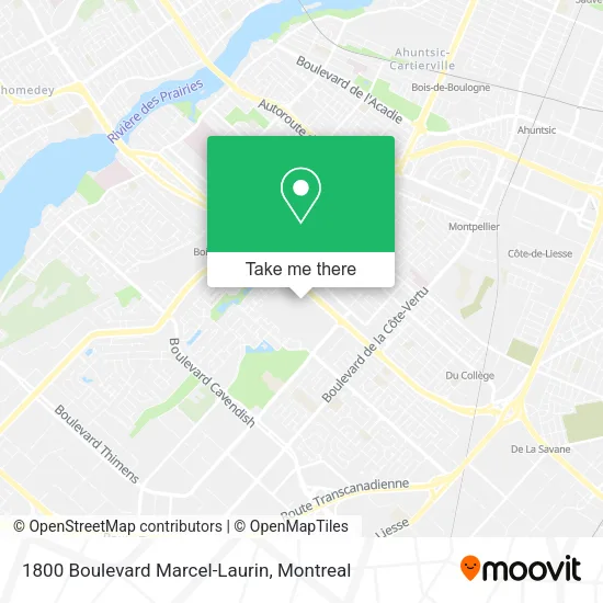 1800 Boulevard Marcel-Laurin map
