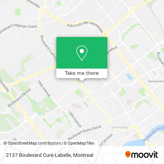 2137 Boulevard Curé-Labelle map