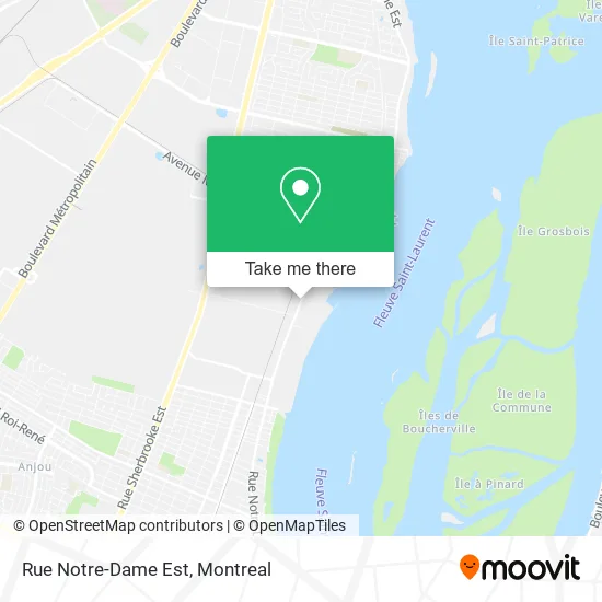 Rue Notre-Dame Est map