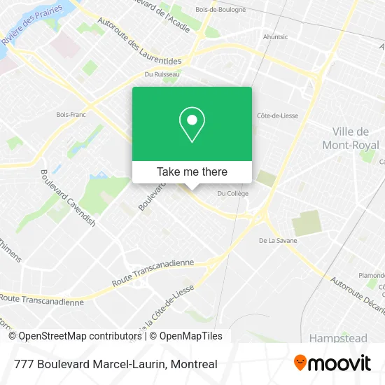 777 Boulevard Marcel-Laurin map