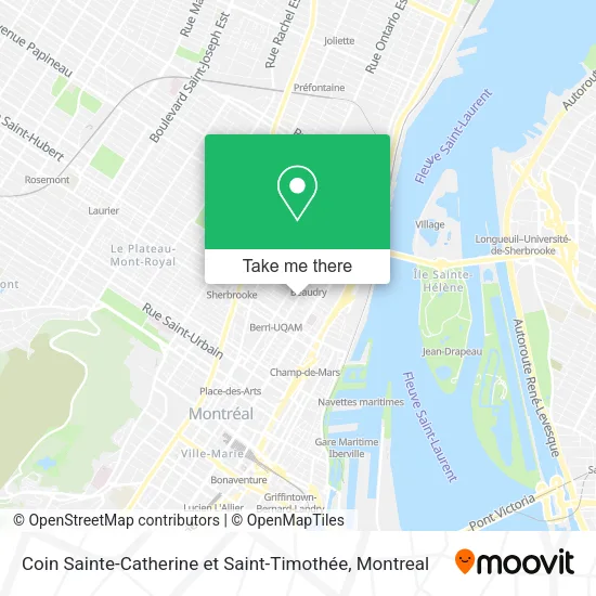 Coin Sainte-Catherine et Saint-Timothée map