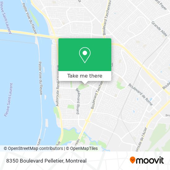 8350 Boulevard Pelletier map