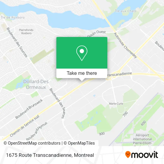 1675 Route Transcanadienne map