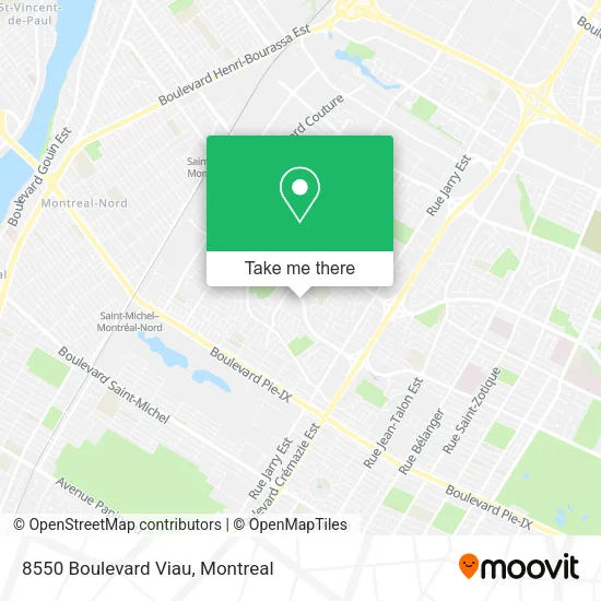 8550 Boulevard Viau map
